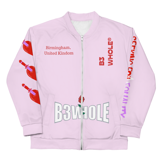 Pink LOVE IS FOR EVERYONE Unisex Bomber Jacket