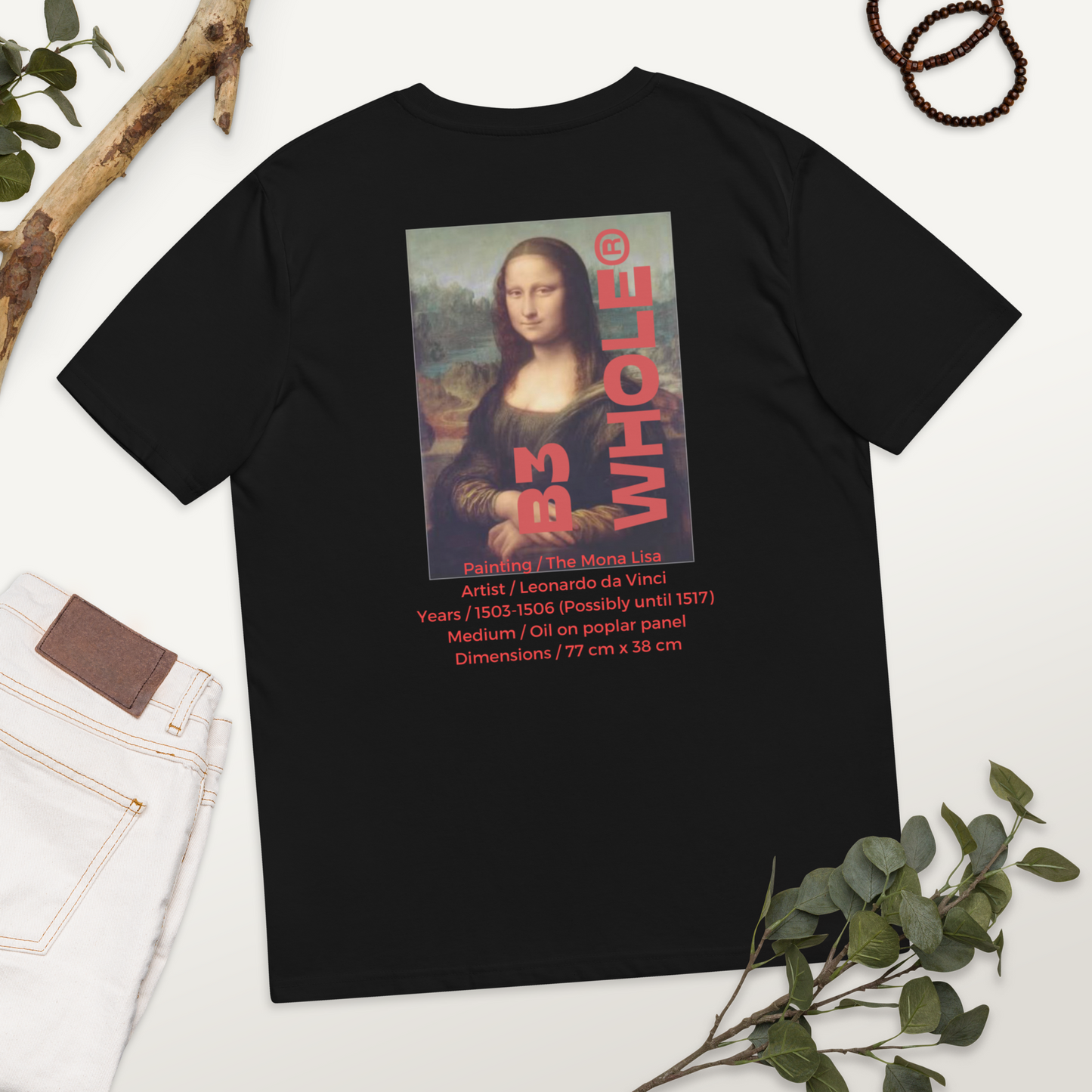 B3Whole Mona Lisa Edit t-shirt